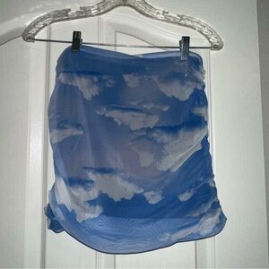 Urban Outfitters Light Blue Sky Mini Skirt